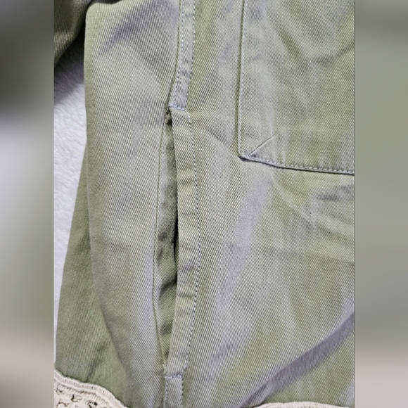 Zara Woman Outerwear Army Green Tassel Pom Fringe Boho Jacket - Picture 7 of 13